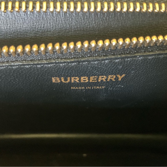 Burberry Medium TB Bag – Black Grained Leather with Gold Hardware - Picture 2 of 15